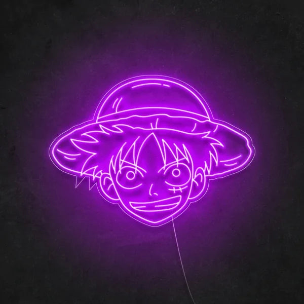 Monkey D. Luffy custom neon sign
