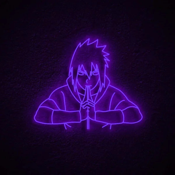 Sasuke Uchiha custom neon sign
