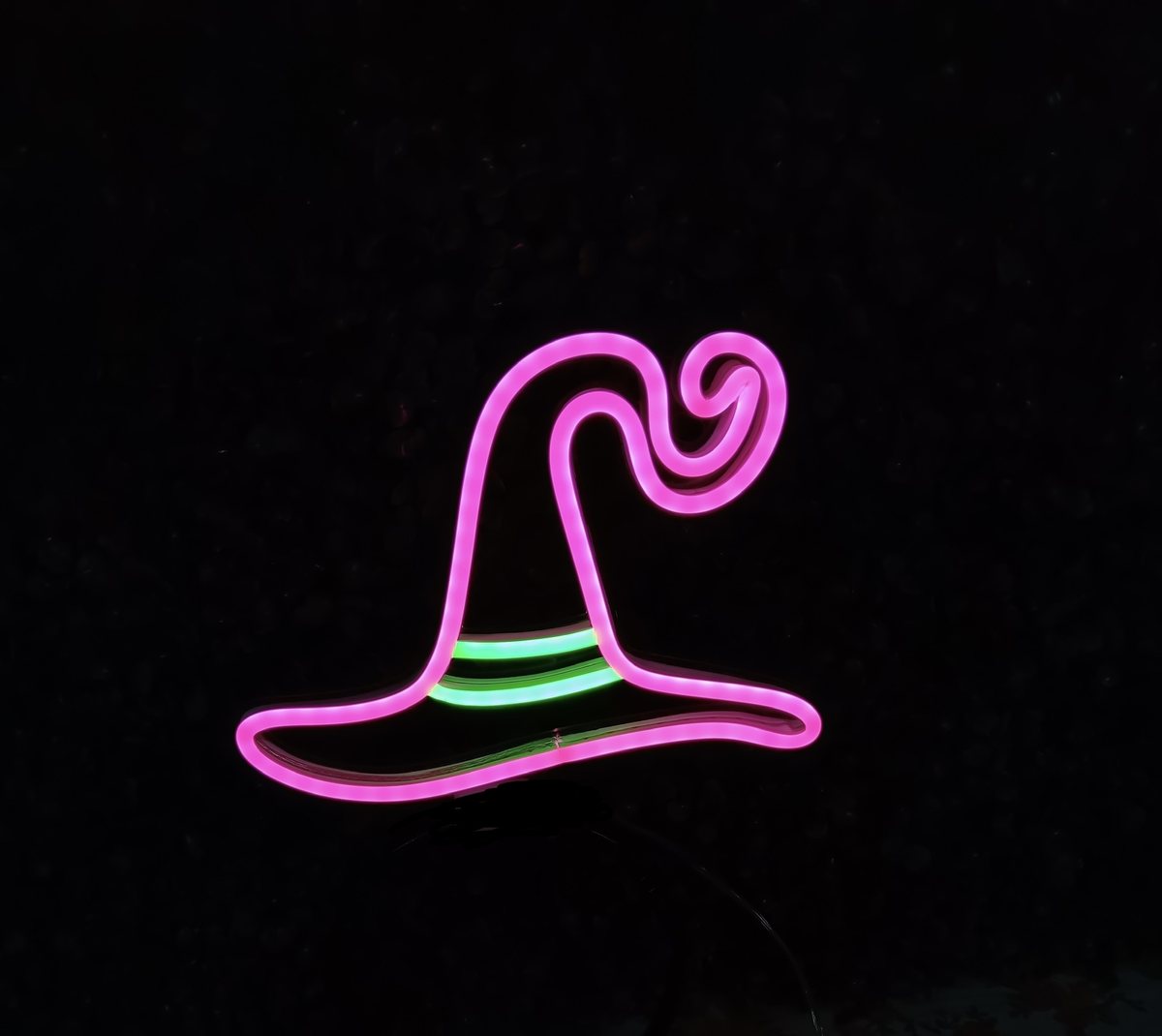 Alternate view of the Witchy Glow Hat neon headband