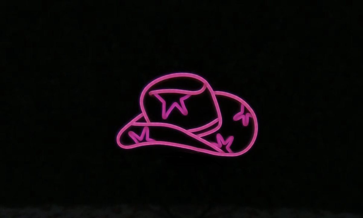 Alternate view of the Rodeo Star Cowboy Hat neon headband