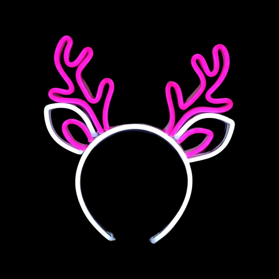 Reindeer neon headband